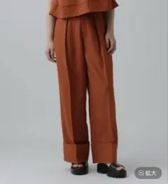 LEPSIM リネンブレンドスラックスパンツ
