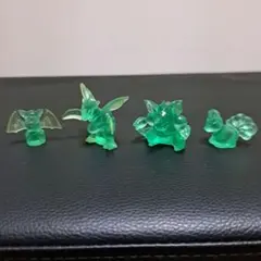 レトロ　ポケモン　消しゴム 4個セット クリアフィギュア