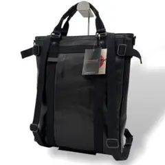 未使用タグ付き クロスロード 縦型 3wayバッグ リュック 牛革 日本製 黒