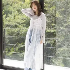 【新品】mysty woman レースカバーワンピ ホワイト