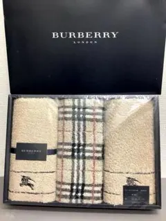 【未使用‼︎】BURBERRY バーバリー フェイスタオル 3枚 ベージュ