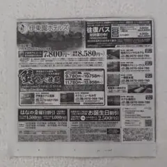 ⑦　栃木　伊東園ホテルズ　はなの金曜日割引1枚　お誕生日割引1枚　伊藤園ホテル