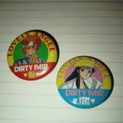 ダーティペア 　缶バッジ 2個セット　KEI&YURI