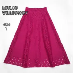 LOULOU WILLOUGHBY サークルレース 総レース フレアスカート 1のサムネイル