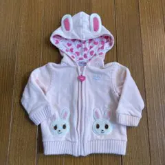 ミキハウス ウサギ耳トレーナー 80