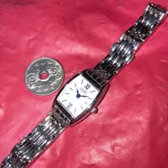 レトロなCITIZENeco drivesilverシェルレディース電切未使用近