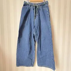 niko and …JEANS ワイドデニム　ベルト紐付のサムネイル