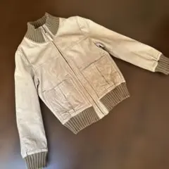 専用　イネド 柔らかなレザー ジャケット リブ襟、リブ袖のサムネイル