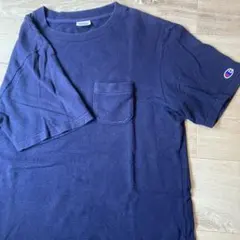 Champion チャンピオン ポケットTシャツ ネイビー Sサイズのサムネイル