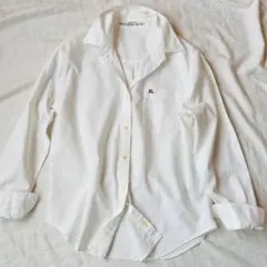 POLO JEANS RL Long Sleeve Shirt Button Down White Logo Embroidery