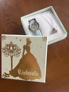 ディズニー シンデレラ 腕時計 ネックレス セット ギフトボックス入り