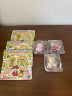 シルバニア　フルーツパーティ　さくらんぼ　ハスキー　バナナ