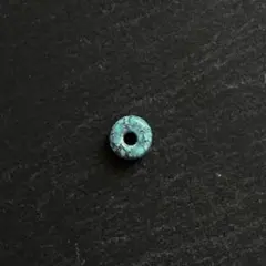 ターコイズビーズ　円盤型　インディアンジュエリー　カスタム用バラビーズ 天然石