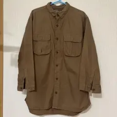 BEAMS 長袖シャツ ブラウン Sサイズ