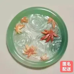 T-14 シーリングスタンプ　ヘッド　浮かぶ紅葉　水面　30mm
