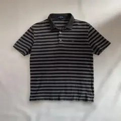 Burberry Blue label 半袖ポロシャツ　後染めブラック　Lのサムネイル