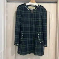 sunaokuwahara チェック柄 スタッズ付き ジャケットのサムネイル