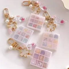 小さな和菓子BOXチャーム② キーホルダー　ハンドメイド　レジン