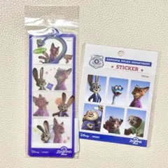 MINISO 中国限定 ズートピア2 カットキーホルダー & ステッカー