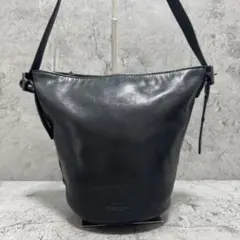 Vintage Coach Leather Black Bucket Bag