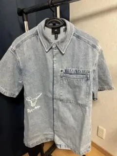 H&M デニムシャツ ライトブルー XS