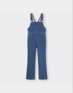 デニムスリムサロペットパンツNT+E ブルー　XS