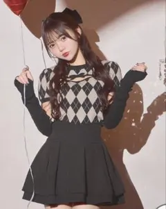 ミシェルマカロン ミシェマカ 美脚スカート ブラック xs