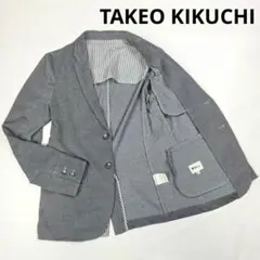 TAKEO KIKUCHI 洗える　テーラードジャケット　背抜き　春夏ジャケット