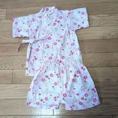 子供用甚平 90サイズ　女の子向け　花柄