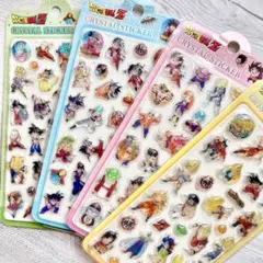 クリスタルステッカー うるうる立体シール 4枚セット まとめ売り