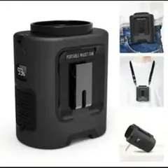 ベルトファン 腰掛け扇風機 13000RPM 超強風 最長22時間 首掛け