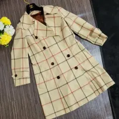 チェック柄　ロングコート　チェスター　ジャケット　パーカー