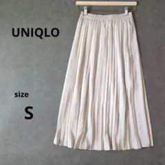 UNIQLOアシンメトリープリーツスカート　ナチュラル　Sサイズ