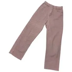 エピミエピミー ハイウエスト ストレートパンツ くすみピンク 脚長効果 淡色