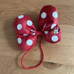 ディズニーリゾート　ミニーちゃん　水玉ヘアゴム