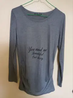a.n.e. グレー 長袖Tシャツ