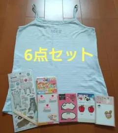 しまむら　キャミソール　転写シール　ワッペン　6点セット　まとめ売り