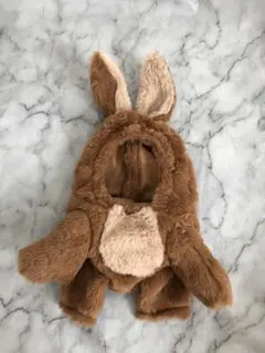 ブラウン　うさぎ　胴体付き　かぶりもの　犬　猫　ペット用衣装