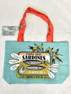 Trader Joe's トレジャージョーズ サーディン柄 エコバッグ
