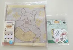 くまのプーさん タオル ステッカー付き