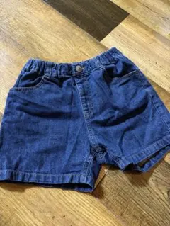 ブランシェス デニムハーフパンツ リボン 120cm