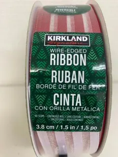 未使用品 KS ワイヤーエッジリボン 幅3.8cm 長さ45.7m コストコ - メルカリ