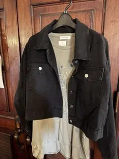 ブラックデニムジャケット