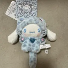 サンリオ　ギャルネコ　ぬいぐるみマスコットキーホルダー　シナモロール