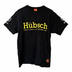 Hübsch ヒュブシュ Tシャツ デカロゴ ブラック サイズL