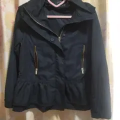 ZARA ブラック 裾フリル裾 アウター ジャケット andLOVEリズリサ