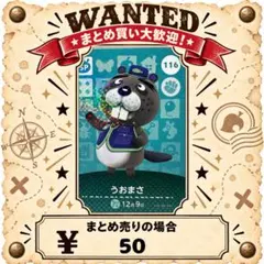 うおまさ　amiibo あつ森　アミーボカード　②
