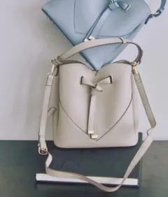 VIS ハートカットバッグ 2way ショルダーバッグ ハンドバッグ ベージュのサムネイル