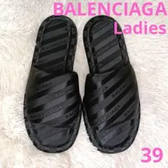 【極美品】BALENCIAGAバレンシアガ　サンダル　サテン地　39のサムネイル
