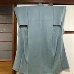 【色無地】卒入学式に　正絹　水浅葱色　しつけ付未使用品　トールサイズ8E-005